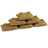 Minifig Large Textured Tan Sandbag Wall (6 sandbags) - Dioramas