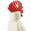 Minifig Red Mohawk - Hair