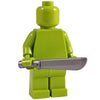 Minifig Silver Machete - Knife