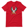 Griffin Short Sleve Unisex t-shirt - Red / 5XL - Printful Clothing