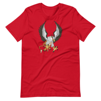 Griffin Short Sleve Unisex t-shirt - Red / 5XL - Printful Clothing