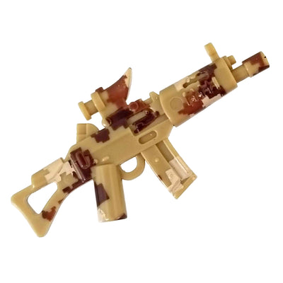 Minifig Desert CAMO Toy Sig SG552 - Machine Gun
