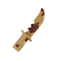 Minifig Toy Desert CAMO Survival Knife - Knife