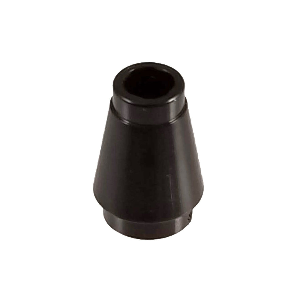1x1 Cone with Top Groove Black (1 each) - Bricks