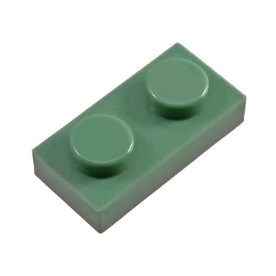 1x2 Plate Sage Green (1 each) - Bricks