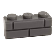 1x3 Masonry Profile Brick DARK GREY (1 each) - Bricks