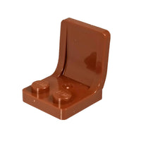 Minifig Color Seat or Chair - Brown - Bricks