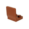 Minifig Color Seat or Chair - Brown - Bricks