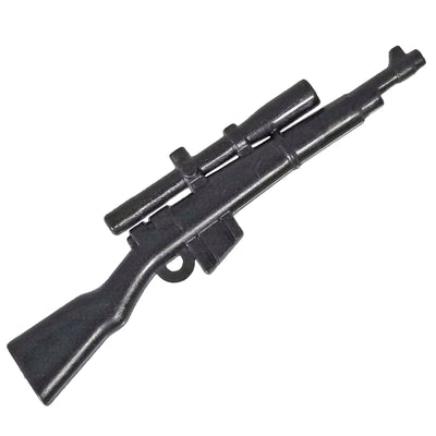 Minifig Sniper Rifle with Scope Gunmetal Grey - Rifle