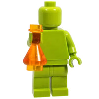 Minifig Orange Clear Bottle - Accessories