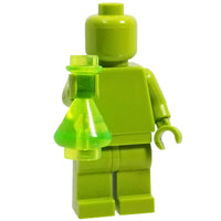 Minifig Light Green Clear Bottle - Accessories