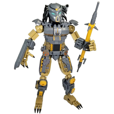Brick Predator Hunter Figure (556 Pieces) - Buildable Figure