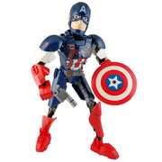 Brick Capt America Figure (42 Pieces) - Buildable Figure