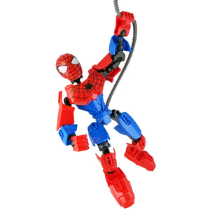 Brick Spider Man Figure (34 Pieces) - Buildable Figure