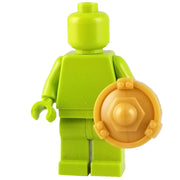 Minifig Gold Buckler Shield - Shield