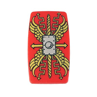 Minifig Red Roman Scutum Shield v1 - Shield