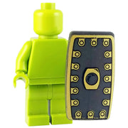 Minifig Black & Gold Roman Shield - Shield