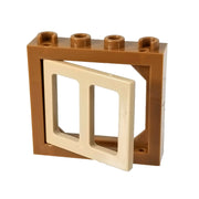 COBI Window with One Opening Shutter - Bricks