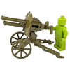 Minifig World War II Mobile AntiAircraft Olive - Heavy Weapon