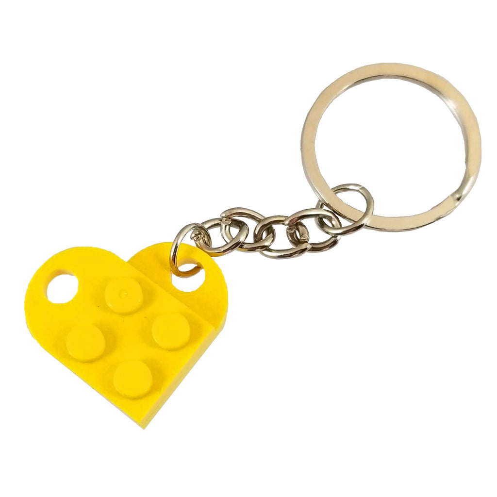 Brick Heart Keychains - Yellow - Keychain