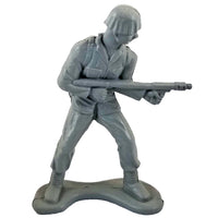 Large Army Soldier Flamethrower - Grey - Collectable