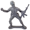 Large Army Soldier Throwing Grenade - Grey - Collectable