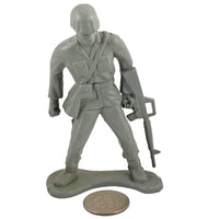 Large Army Soldier Standing with M-16 - Grey - Collectable