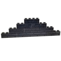 50 Brick Pack 1x4 Masonry Profile Brick BLACK - Bricks