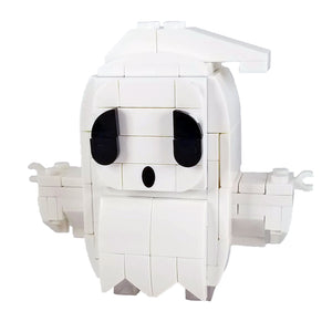 Brick Block Head Ghost - Buildable Figure