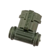 Minifig World War II Military Backpack with Gas Mask Canister - OD Green - Backpack