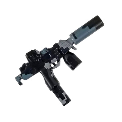 Minifig CAMO MP7 SMG with Suppressor - Machine Gun