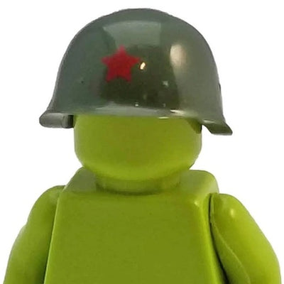 Minifig World War II Soviet Helmet Green - Headgear