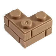 2x2 Corner Masonry Profile Brick Brown (1 each) - Bricks