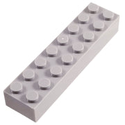 2x8 Brick GREY (1 each) - Bricks