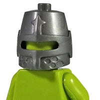 Minifig Dark Grey Knight Helmet with Eye Slit - Headgear