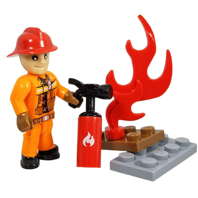 COBI Minifig Firefighter Deluxe - Minifigs