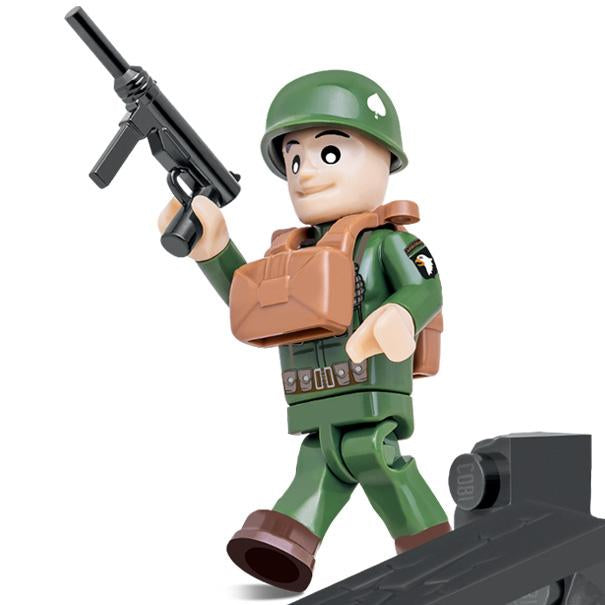 WW2 Army 101st Airborne Paratrooper made w/ LEGO® Minifigure
