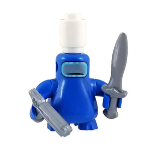 Minifig Among Us Blue v1 Brick Forces