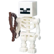 Minifig Cube Head Skeleton with Bow - Minifigs