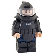 Minifig Explosive Ordnance Disposal (EOD) Suit BLACK - Minifigs