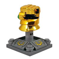 Minifig Golden Gem Stone Gauntlet - Large Minifigs