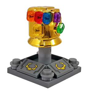 Minifig Golden Gem Stone Gauntlet - Large Minifigs