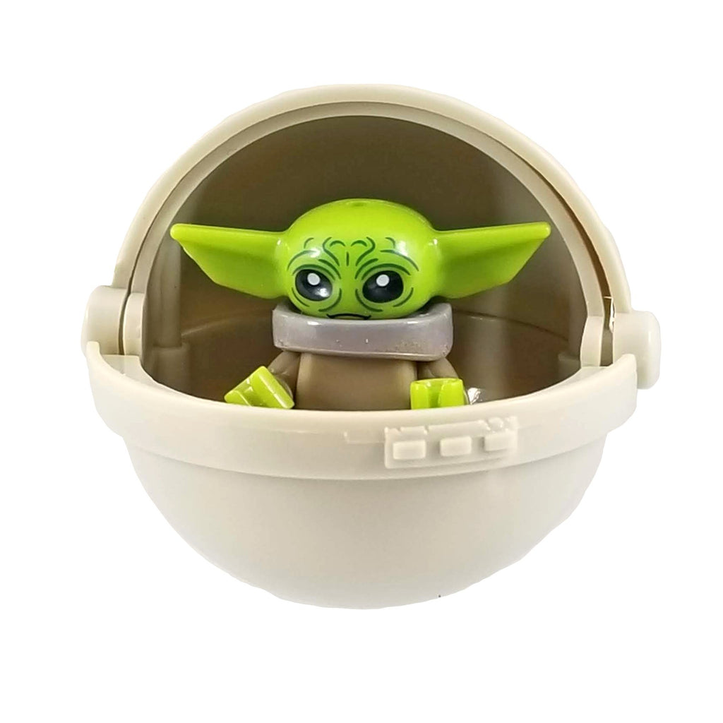 Yoda Minifigure Baby Yoda Lego Grogu In Hovering Crib Baby Yoda