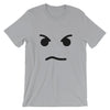 Brick Forces Angry Face Short-Sleeve Unisex T-Shirt - Silver / S