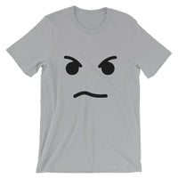 Brick Forces Angry Face Short-Sleeve Unisex T-Shirt - Silver / S