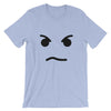 Brick Forces Angry Face Short-Sleeve Unisex T-Shirt - Heather Blue / S