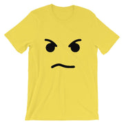 Brick Forces Angry Face Short-Sleeve Unisex T-Shirt - Yellow / S
