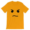 Brick Forces Angry Face Short-Sleeve Unisex T-Shirt - Gold / S
