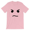 Brick Forces Angry Face Short-Sleeve Unisex T-Shirt - Pink / S