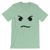 Brick Forces Angry Face Short-Sleeve Unisex T-Shirt - Heather Prism Mint / XS